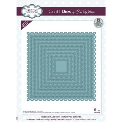 Creative Expressions Craft Dies By Sue Wilson - Scalloped Squares