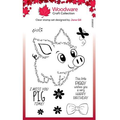 Creative Expressions Woodware Clear Stamps - Singles Fuzzie Friends - Pablo The Pig