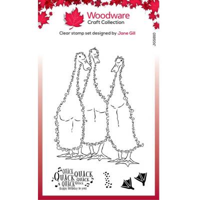 Creative Expressions Woodware Clear Stamps - Singles Fuzzie Friends Morris James & Bill Ducks