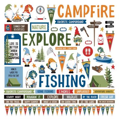 PhotoPlay Camping With My Gnomies Sticker - Elements