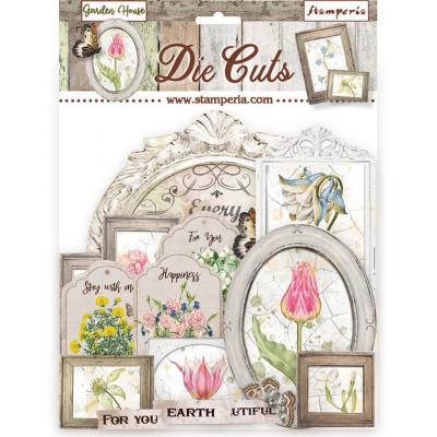 Stamperia Romantic Garden House Decorative Chips Die Cuts - Die Cuts