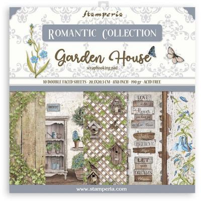 Stamperia  Romantic Garden House Desingpapiere - Paper Pack