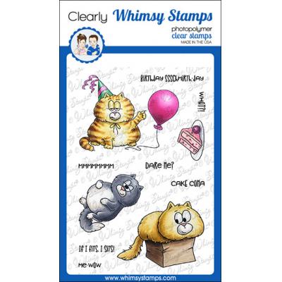 Whimsy Stamps Crissy Armstrong Clear Stamps - Me-Wow Cat Birthday