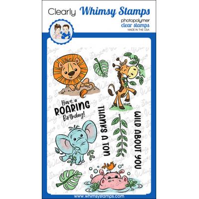 Whimsy Stamps Krista Heij-Barber Clear Stamps - Safari Animals