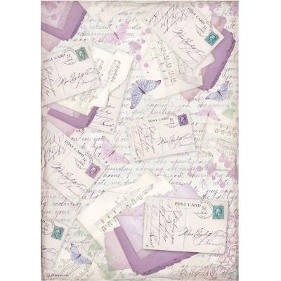 Stamperia Provence Rice Paper - Letters