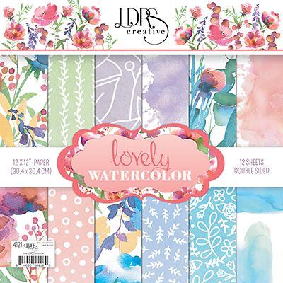 LDRS Creative Lovely Watercolor Designpapier - Paper Pack