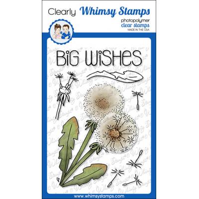 Whimsy Stamps Barbara Sproatmeyer Clear Stamps - Big Wishes Dandelion
