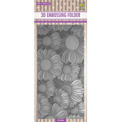 Nellies Choice 3D Embossingfolder - Flowers Marygolds