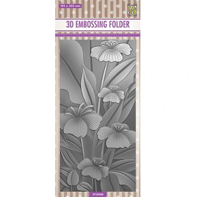 Nellies Choice 3D Embossingfolder -  Flowers Lillies