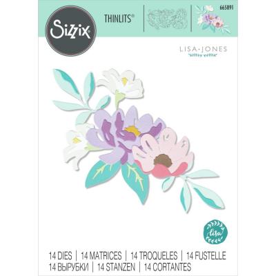 Sizzix By Lisa Jones Thinlits Die Set - Layered Summer Flowers