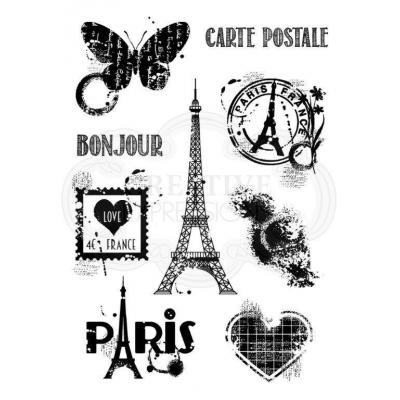 Creative Expressions Woodware Clear Stamps - Paris Elements