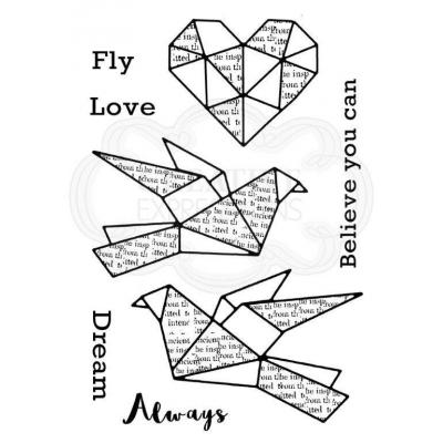 Creative Expressions Woodware Clear Stamps - Paper Birds