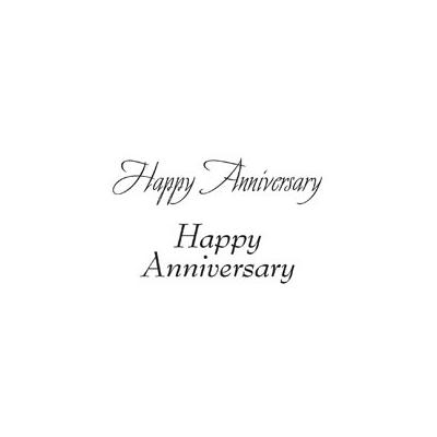 Creative Expressions Woodware Clear Stamps -  Happy Anniversary