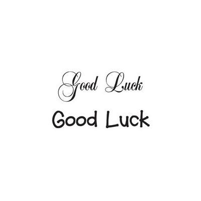 Creative Expressions Woodware Clear Stamps - Good Luck