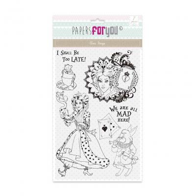 Papers For You Magic Wonderland Clear Stamps - Heart Queen
