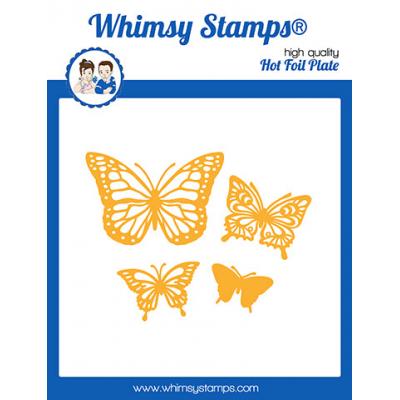 Whimsy Stamps Denise Lynn and Deb Davis Hotfoil Stamps - Butterflies