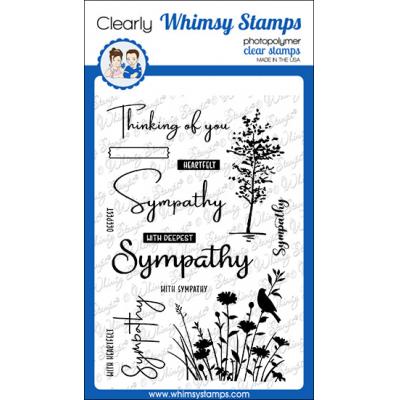 Whimsy Stamps Deb Davis Clear Stamps - Sympathy Silhouette