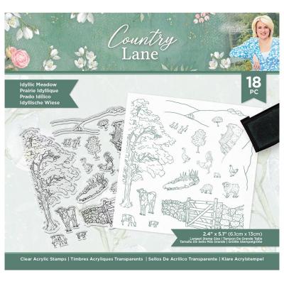 Crafter's Companion  Country Lane Clear Stamps - Idyllic Meadow