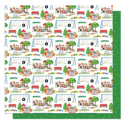 PhotoPlay Go Outside And Play Designpapier - Grass Stains