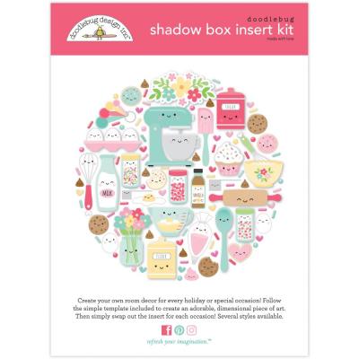 Doodlebug Made With Love - Shadowbox Insert Kit