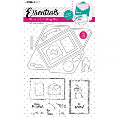 StudioLight Envelopes Essentials Nr.14 Stamps und Dies - Gift Card