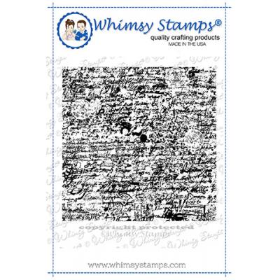 Whimsy Deb Davis Rubber Cling Stamp - Grunge Canvas