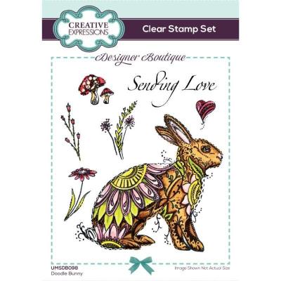 Creative Expressions Designer Boutique Clear Stamps - Doodle Bunny