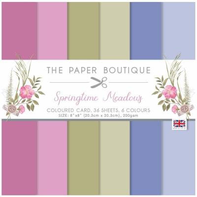 The Paper Boutique Spring Meadows Cardstock - Colour Card Paper Pack