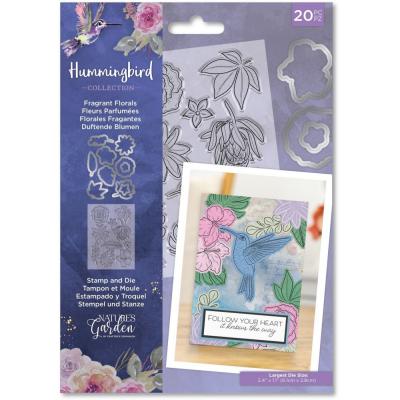 Crafter's Companion Hummingbird Stamp & Die - Fragrant Florals
