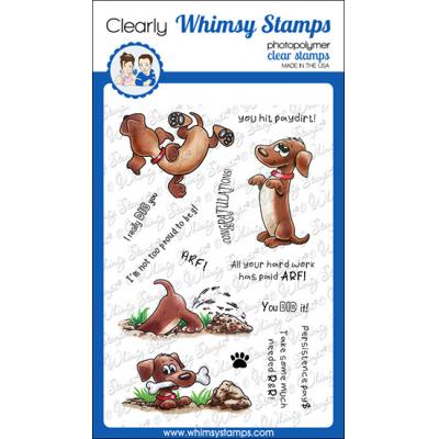 Whimsy Stamps Crissy Armstrong Clear Stamps - Doggie Did It