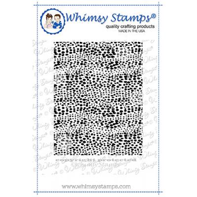 Whimsy Deb Davis Rubber Cling Stamp - Roarsome Skin Background