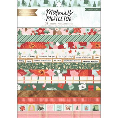 Crate Paper Mittens & Mistletoe Designpapiere - Paper Pad