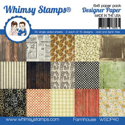 Whimsy Stamps Deb Davis Designpapiere - Farmhouse