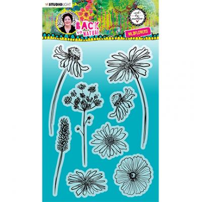 StudioLight Back To Nature Nr.150 Clear Stamps - Wildflowers