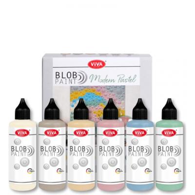 ViVa Decor Blob Paint FarbSet Acrylfarben - Modern Pastel