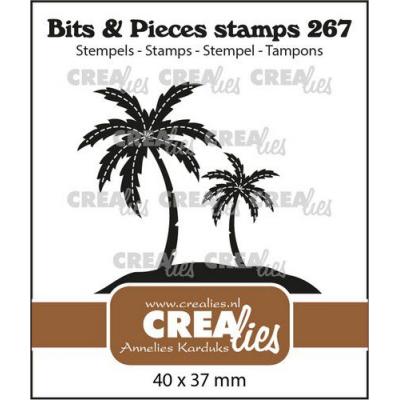 Crealies Bits & Pieces Clear Stamp - Palmen