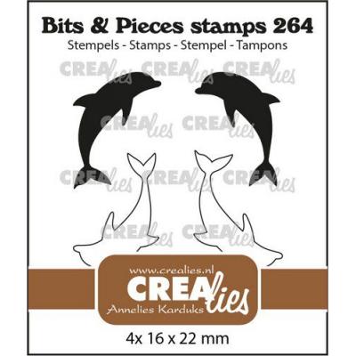 Crealies Bits & Pieces Clear Stamps - Delfine