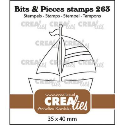 Crealies Bits & Pieces Clear Stamp - Segelboot