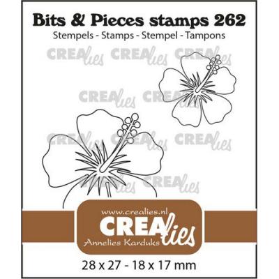 Crealies Bits & Pieces Clear Stamps - Hibiskus