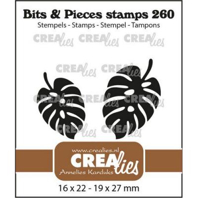 Crealies Bits & Pieces Clear Stamps - Botanisches Blatt