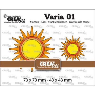 Crealies Varia 01 Stanzschablonen - Sonne