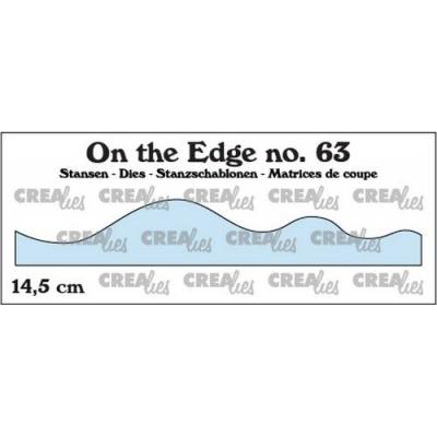 Crealies On The Edge Nr.63 Stanzschablonen - Wellen ungleichmäßig