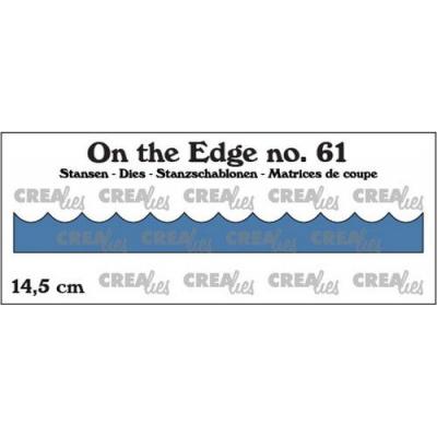 Crealies On The Edge Nr.61 Stanzschablonen - Wellenrand