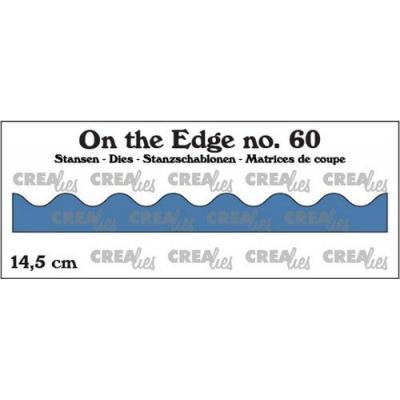 Crealies On The Edge Nr.60 Stanzschablonen - Wellen rund