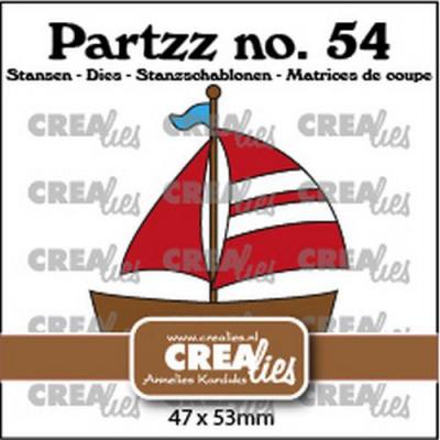 Crealies Partzz 54 Stanzschablonen - Segelboot
