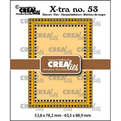 Crealies Xtra Nr. 53 Stanzschablonen - ATC Kreuzstich