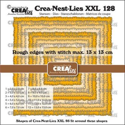 Crealies Crea-Nest-Dies XXL 128 Stanzschablonen - Quadrate