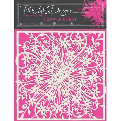 Creative Expressions Pink Ink Designs Stencil - Flower Burst