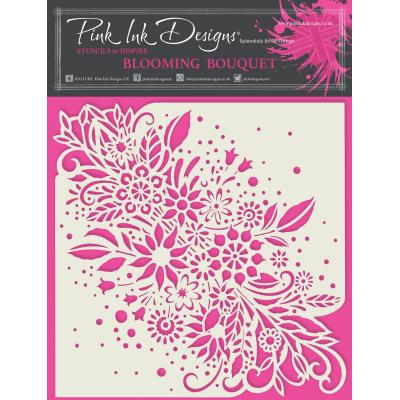 Creative Expressions Pink Ink Designs Stencil - Blooming Bouquet