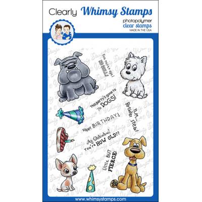 Whimsy Stamps Crissy Armstrong Clear Stamps - Doggie Birthday Party 2